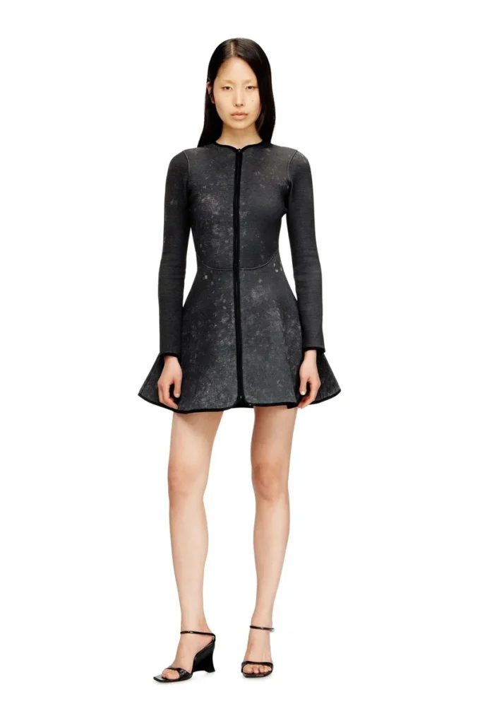 d-eopre Short dress in marbled scuba d-eopre Short dress in marbled scuba