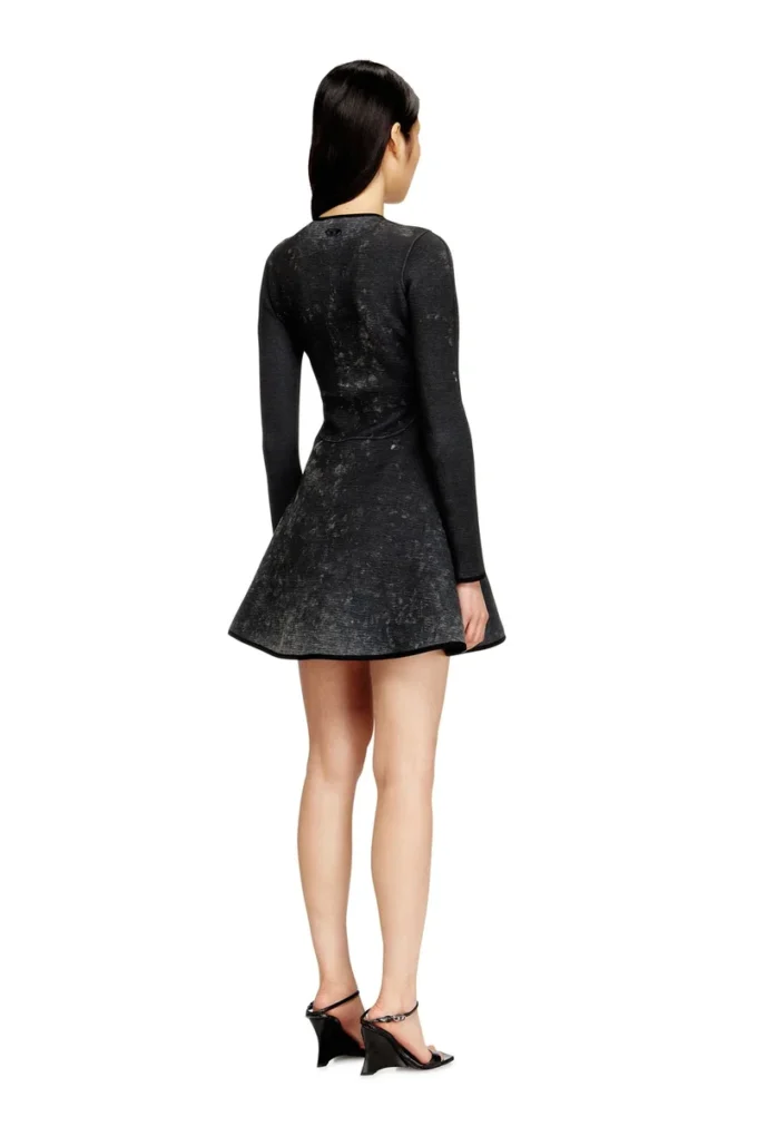 d-eopre Short dress in marbled scuba d-eopre Short dress in marbled scuba