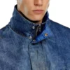d-flow-fse Pullover jacket in dirt-effect denim d-flow-fse Pullover jacket in dirt-effect denim