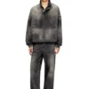 d-flow-s3 Denim top with mock neck d-flow-s3 Denim top with mock neck