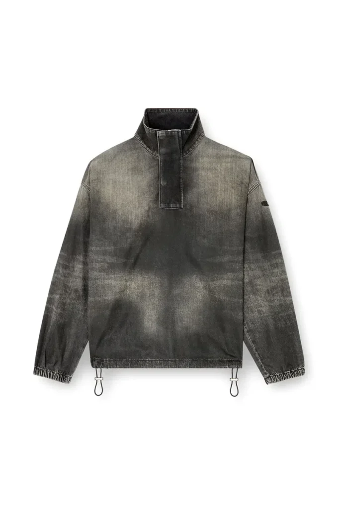 d-flow-s3 Denim top with mock neck d-flow-s3 Denim top with mock neck