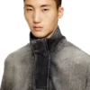 d-flow-s3 Denim top with mock neck d-flow-s3 Denim top with mock neck