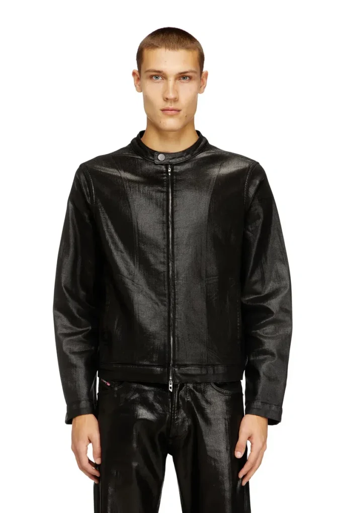 d-glory jogg Moto jacket in shiny coated JoggJeans d-glory jogg Moto jacket in shiny coated JoggJeans