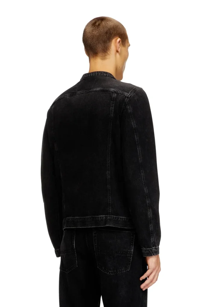 d-glory Moto jacket in clean-wash denim d-glory Moto jacket in clean-wash denim