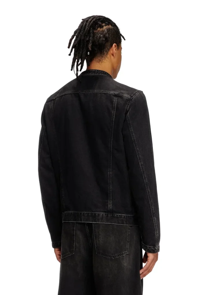 d-glory Moto jacket in clean-wash denim d-glory Moto jacket in clean-wash denim