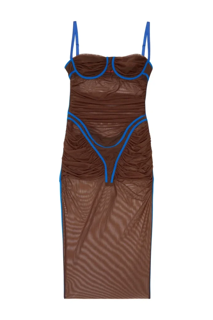 d-haily Sheer dress with lingerie outline d-haily Sheer dress with lingerie outline