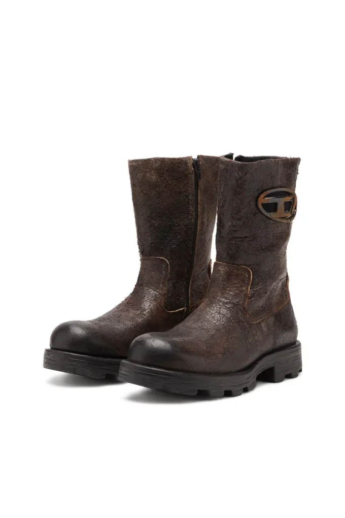 d-hammer bkr d w D-Hammer-Biker boots in distressed crackled suede d-hammer bkr d w D-Hammer-Biker boots in distressed crackled suede