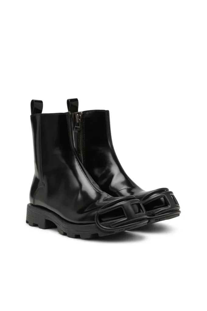 d-hammer bt zip d D-Hammer-Leather Chelsea boots with Oval D toe caps d-hammer bt zip d D-Hammer-Leather Chelsea boots with Oval D toe caps