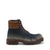 d-hammer lace up D-Hammer-Combat boots in denim and suede d-hammer lace up D-Hammer-Combat boots in denim and suede