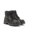 d-hammer lace up w D-Hammer-Combat boots in denim and leather