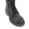 d-hammer lace up w D-Hammer-Combat boots in denim and leather