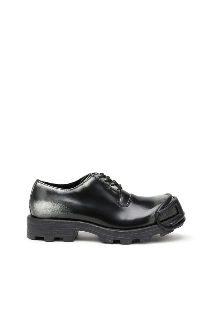 d-hammer so d D-Hammer-Derby shoes in shiny two-tone leather d-hammer so d D-Hammer-Derby shoes in shiny two-tone leather