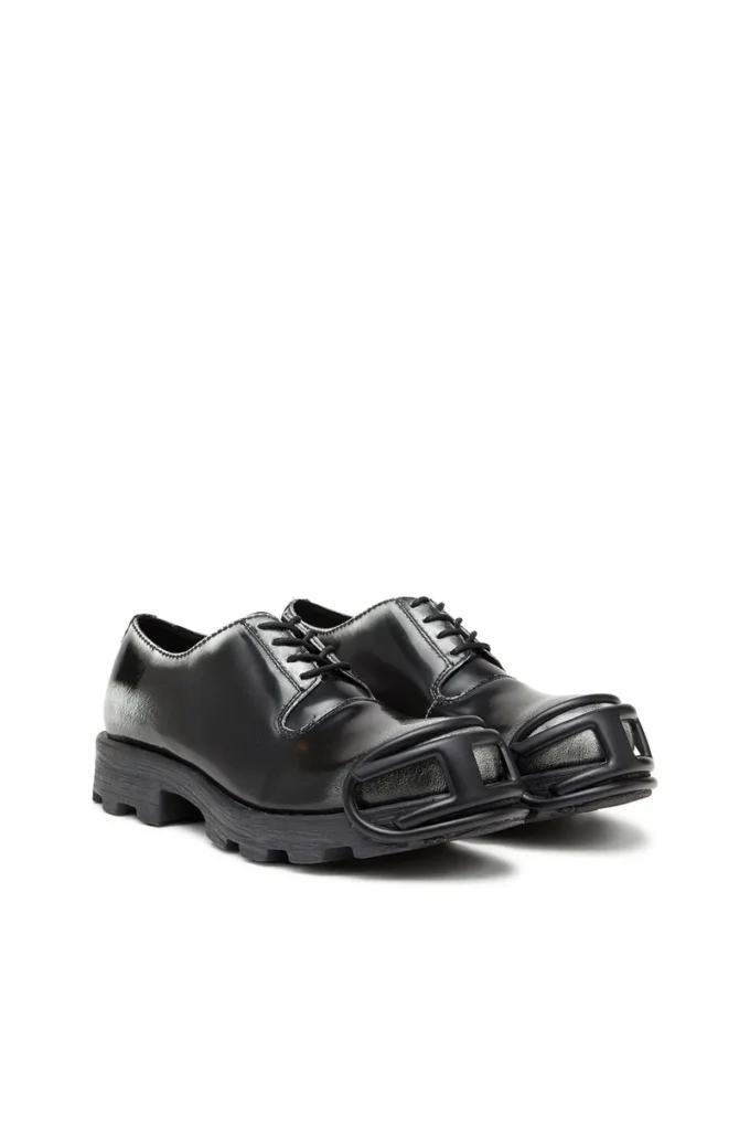 d-hammer so d D-Hammer-Derby shoes in shiny two-tone leather d-hammer so d D-Hammer-Derby shoes in shiny two-tone leather