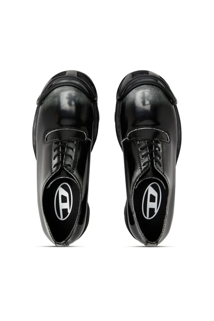 d-hammer so d D-Hammer-Derby shoes in shiny two-tone leather d-hammer so d D-Hammer-Derby shoes in shiny two-tone leather