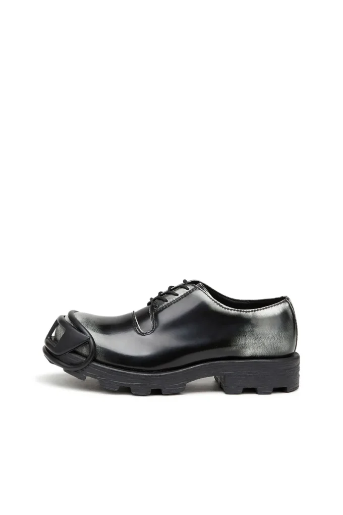 d-hammer so d D-Hammer-Derby shoes in shiny two-tone leather d-hammer so d D-Hammer-Derby shoes in shiny two-tone leather