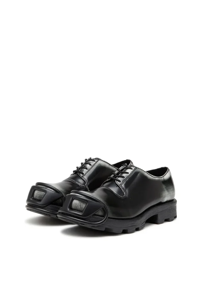 d-hammer so d D-Hammer-Derby shoes in shiny two-tone leather d-hammer so d D-Hammer-Derby shoes in shiny two-tone leather