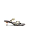 d-havanna kittie D-Havanna Kittie-Frayed-denim mules with crystals d-havanna kittie D-Havanna Kittie-Frayed-denim mules with crystals