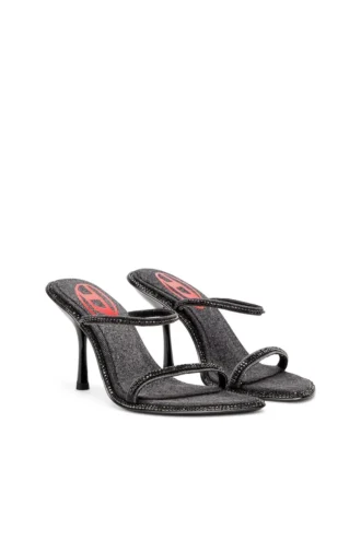 d-havanna sdl D-Havanna-Heeled mules in crystal denim