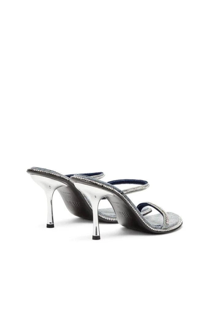 d-havanna sdl D-Havanna-Heeled mules in crystal denim d-havanna sdl D-Havanna-Heeled mules in crystal denim