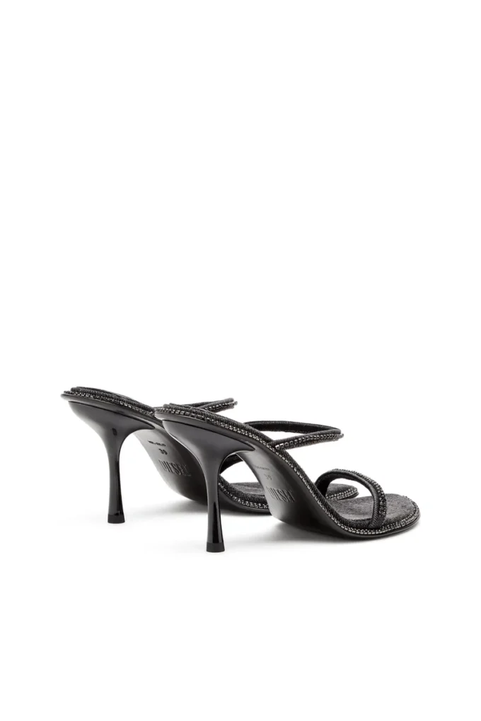 d-havanna sdl D-Havanna-Heeled mules in crystal denim d-havanna sdl D-Havanna-Heeled mules in crystal denim