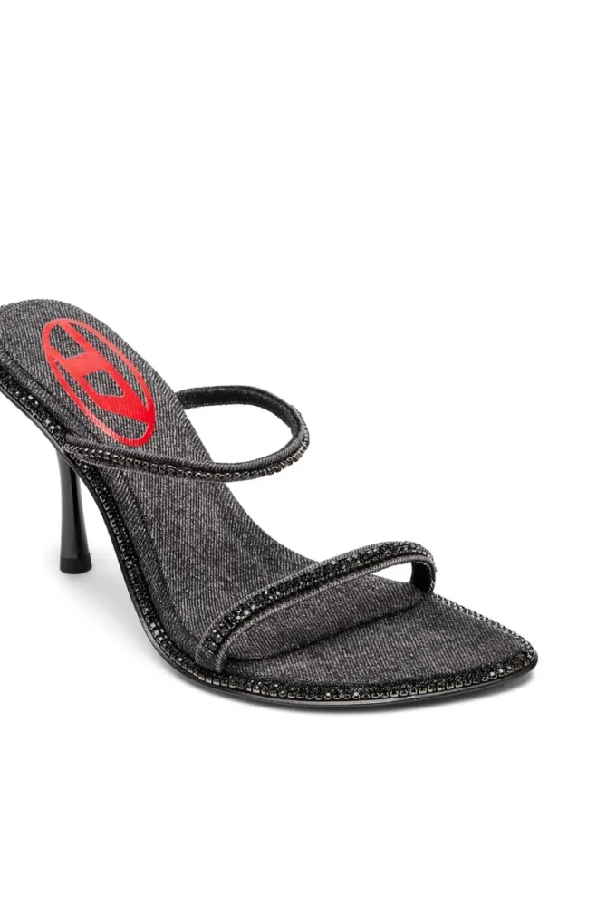 d-havanna sdl D-Havanna-Heeled mules in crystal denim d-havanna sdl D-Havanna-Heeled mules in crystal denim