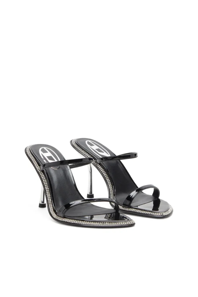 d-havanna sdl D-Havanna-Strappy patent mules with crystals d-havanna sdl D-Havanna-Strappy patent mules with crystals