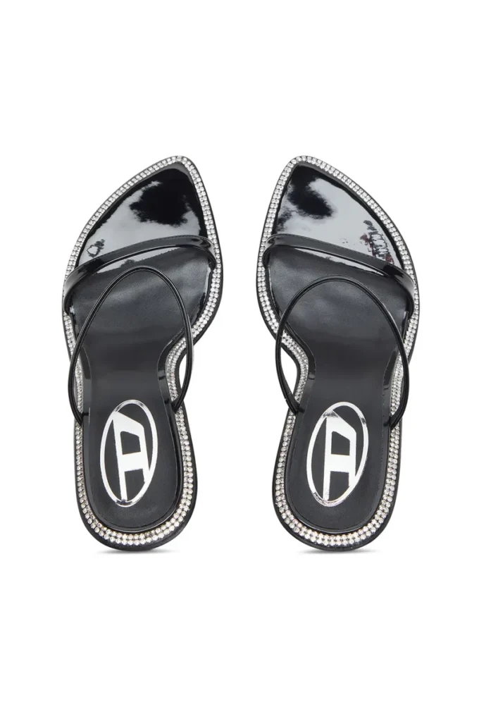 d-havanna sdl D-Havanna-Strappy patent mules with crystals d-havanna sdl D-Havanna-Strappy patent mules with crystals