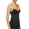 d-inlay-r1 Nylon mini dress with tulle insert
