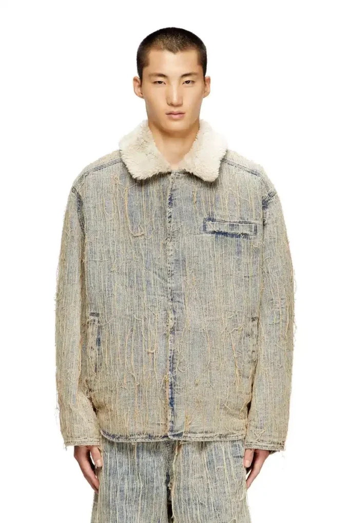 d-ivar-s Jacket in floating-thread jacquard denim d-ivar-s Jacket in floating-thread jacquard denim