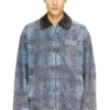 d-ivar-s1 Jacket in graphic bouclé denim d-ivar-s1 Jacket in graphic bouclé denim