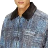 d-ivar-s1 Jacket in graphic bouclé denim d-ivar-s1 Jacket in graphic bouclé denim