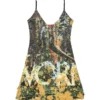 d-jena-dev Short destroyed dress with poster print d-jena-dev Short destroyed dress with poster print