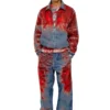 d-krap-fse Jacket in devoré denim with logo d-krap-fse Jacket in devoré denim with logo