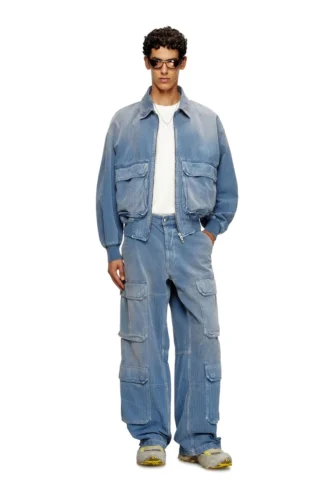 d-kurz Jacket in coloured herringbone denim
