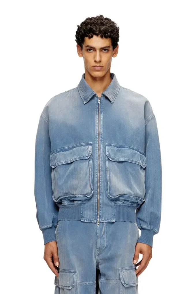d-kurz Jacket in coloured herringbone denim d-kurz Jacket in coloured herringbone denim