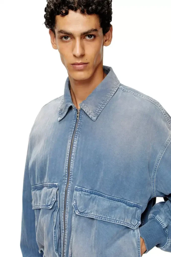 d-kurz Jacket in coloured herringbone denim d-kurz Jacket in coloured herringbone denim