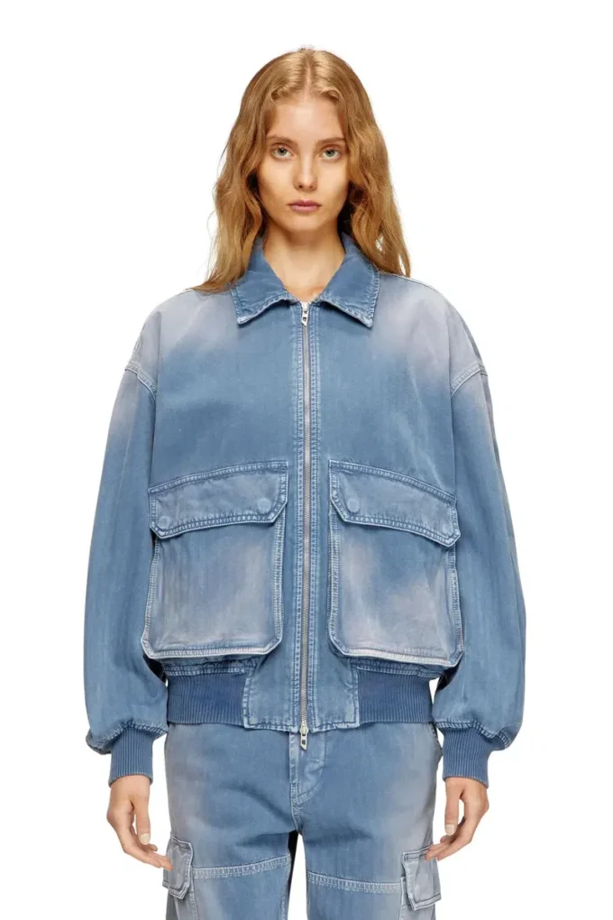 d-kurz Jacket in coloured herringbone denim d-kurz Jacket in coloured herringbone denim