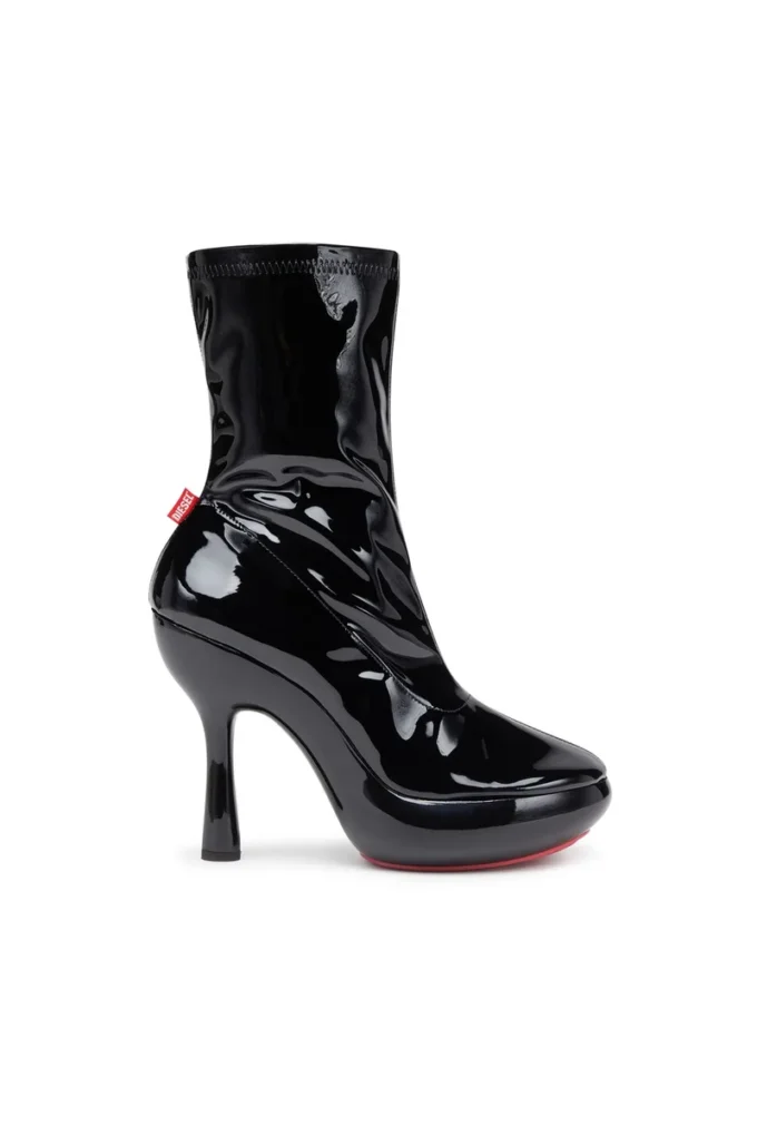 d-lake platform midb zip stretch D-Lake-Platform ankle boots in patent stretch PU d-lake platform midb zip stretch D-Lake-Platform ankle boots in patent stretch PU