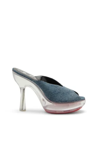 d-lake platform sdl D-Lake-Platform mules in denim and plexiglass