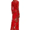 d-lea Long devoré dress in tulle and jersey d-lea Long devoré dress in tulle and jersey