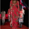 d-lea Long devoré dress in tulle and jersey d-lea Long devoré dress in tulle and jersey