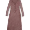 d-ley Midi dress in faded ribbed jersey d-ley Midi dress in faded ribbed jersey