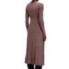 d-ley Midi dress in faded ribbed jersey d-ley Midi dress in faded ribbed jersey