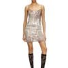 d-longy Mini dress with foil print