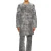 d-lot-fsh Coat in Prince of Wales jacquard denim d-lot-fsh Coat in Prince of Wales jacquard denim