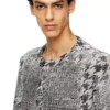 d-lot-fsh Coat in Prince of Wales jacquard denim d-lot-fsh Coat in Prince of Wales jacquard denim