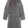 d-matthew-s Trench coat in patterned denim d-matthew-s Trench coat in patterned denim