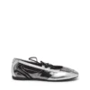 d-mile ballerina lace up w D-Mile-Metallic lace-up ballet flats d-mile ballerina lace up w D-Mile-Metallic lace-up ballet flats