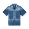 d-nabil-d Bowling shirt in contrast-effect denim d-nabil-d Bowling shirt in contrast-effect denim