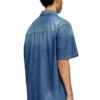 d-nabil-d Bowling shirt in contrast-effect denim d-nabil-d Bowling shirt in contrast-effect denim